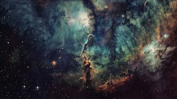 Patlama süpernovası. Parlak Yıldız Nebulası. Uzak galaksi. Soyut görüntü. Bu görüntünün elementleri NASA tarafından desteklenmektedir.