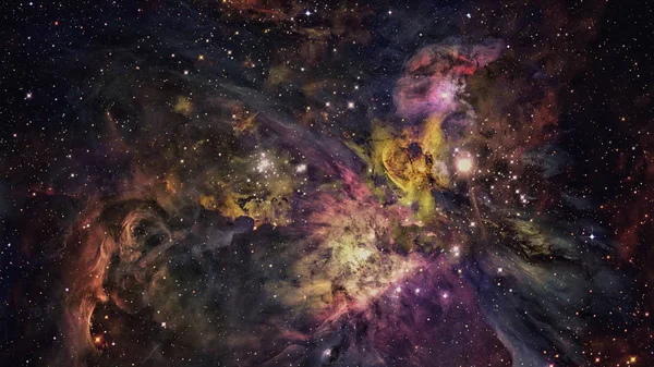 深的空间 高清晰度星域背景 Nasa 提供的这幅图像的元素 — 图库照片