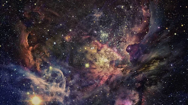 Glänsande Stjärnor Och Galax Utrymme Natt Himmel Bakgrund Delar Denna — Stockfoto
