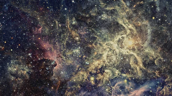 深い空間にある星雲や銀河 Nasaによって提供されたこの画像の要素 — ストック写真