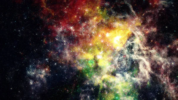 Mlhoviny Galaxie Majestátní Barevné Pozadí Návrh Barev Mraků Prvky Tohoto — Stock fotografie