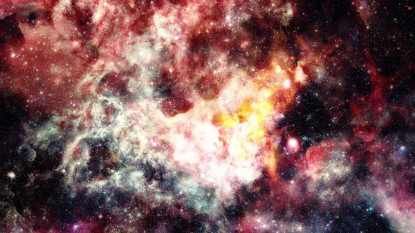 明るいカラフルな背景に霧の宇宙雲 Nasaによって提供されたこの画像の要素 — ストック写真