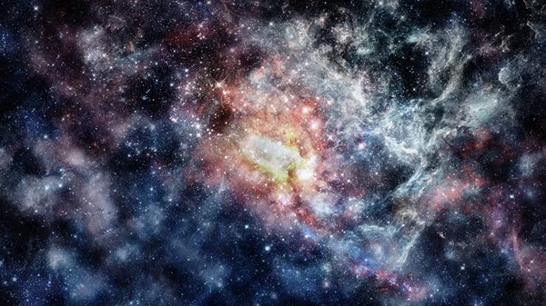 Galaksi ve nebula. Bu görüntünün elementleri NASA tarafından desteklenmektedir