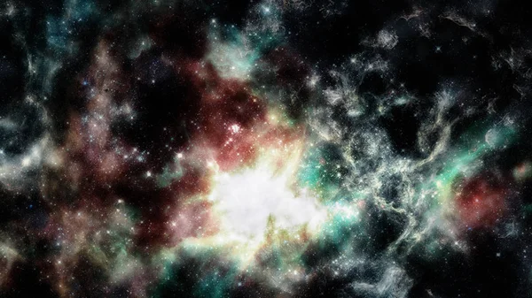 Galaksi ve nebula. Bu görüntünün elementleri NASA tarafından desteklenmektedir