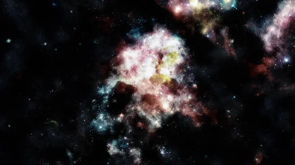 Galaksi ve nebula. Bu görüntünün elementleri NASA tarafından desteklenmektedir