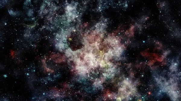 Barevné hlubokého vesmíru. Prvky tohoto obrázku jsou podle Nasa — Stock fotografie