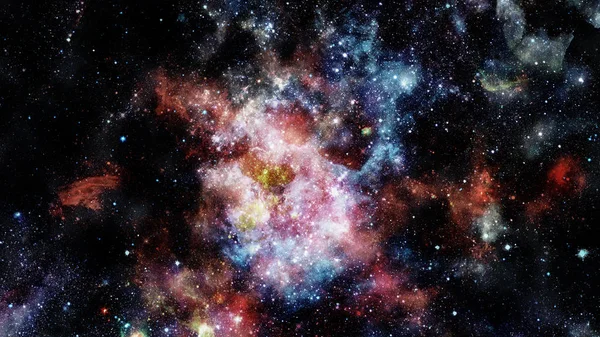 Nebulosa no espaço misterioso profundo. Elementos desta imagem fornecidos pela NASA — Fotografia de Stock