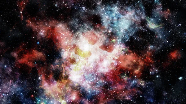 Galax och nebulosa. Delar av denna bild tillhandahålls av NASA — Stockfoto