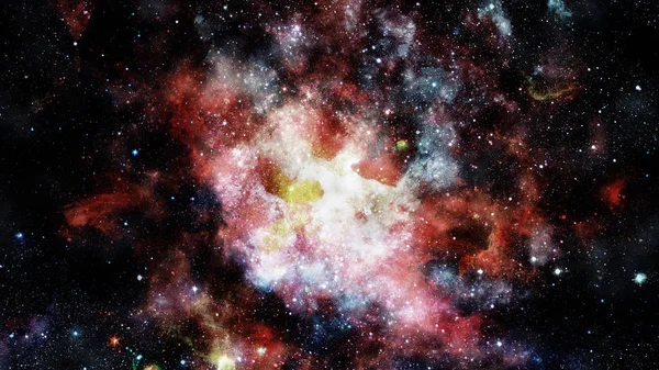 恒星和星系空间。由 Nasa 提供的这幅图像的元素. — 图库照片