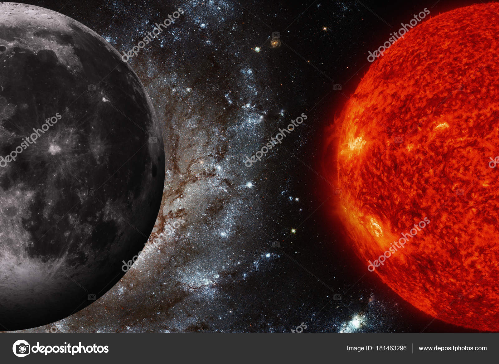 Système Solaire Terre Lune La Lune Est Seulement Lunes De