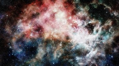 Boşluk bulutsu. Kozmik arka plan.