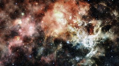 Derin uzayda nebula ve yıldızlar. Bu görüntünün elementleri NASA tarafından desteklenmektedir