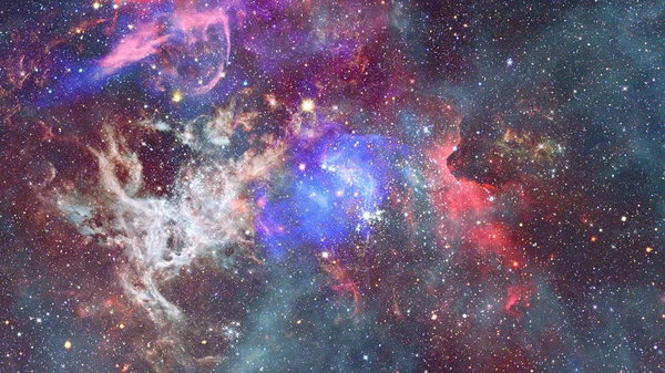 Nebula ve galaksiler uzayda. Bu görüntünün elementleri NASA tarafından desteklenmektedir. — Stok fotoğraf