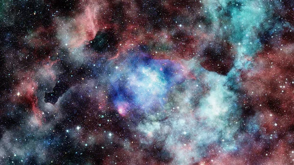 Nebula ve yıldızlar uzayda. Bu görüntünün elementleri NASA tarafından desteklenmektedir. — Stok fotoğraf