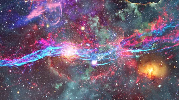 Galaxy en Nevel. Abstract ruimte achtergrond. — Stockfoto