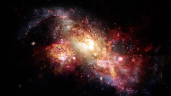 Nebulosas y galaxias espirales en el espacio. Elementos de esta imagen proporcionados por la NASA. — Foto de Stock