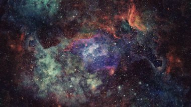 Derin uzayda nebulanın görüntüsü. Bu görüntünün elementleri NASA tarafından desteklenmektedir.