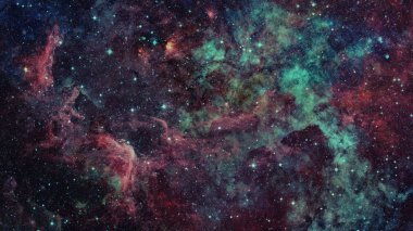 Derin uzayda nebula ve yıldızlar. Bu görüntünün elementleri NASA tarafından desteklenmektedir