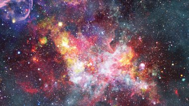 Bulutsusu renkli bulutlarda. Nasa tarafından döşenmiş bu görüntü unsurları.