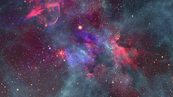 Nebulosa y galaxias en el espacio. Elementos de esta imagen proporcionados por la NASA. — Foto de Stock