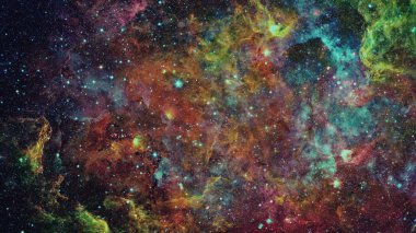 Galaksi ve nebula. Bu görüntünün elementleri NASA tarafından desteklenmektedir