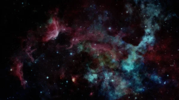 Nebulosa och stjärnor i rymden. Delar av denna bild tillhandahålls av NASA — Stockfoto