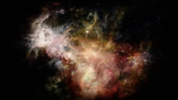 Nebulosa y galaxia en el espacio. Elementos de esta imagen proporcionados por la NASA. — Foto de Stock