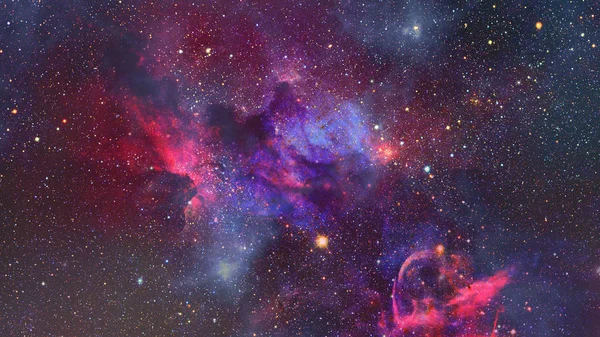 Nebula ve galaksiler uzayda. Bu görüntünün elementleri NASA tarafından desteklenmektedir. — Stok fotoğraf