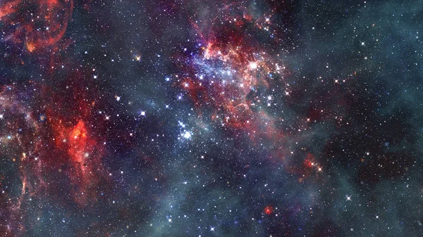 Kozmik galaksi arka planında nebula var. Bu görüntünün elementleri NASA tarafından desteklenmektedir. — Stok fotoğraf