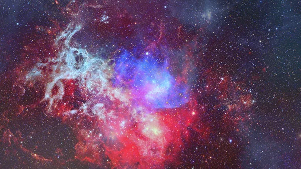 Beautiful nebula and Galaxy. Elements of this Image Furnished by NASA — Stock Photo, Image