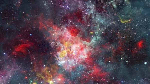 Ljusa massiva stjärnor i nebulosan. Delar av denna bild tillhandahålls av NASA. — Stockfoto