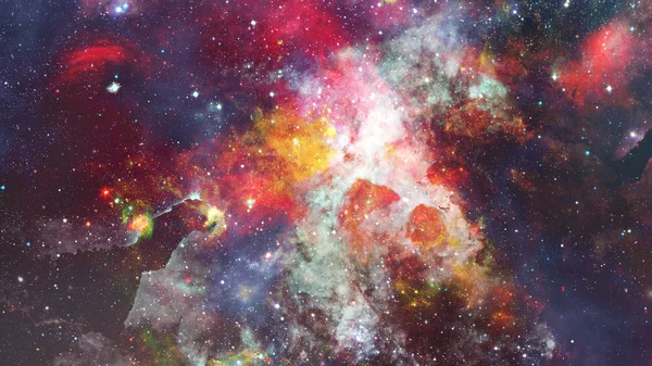 Sterrenveld en nevel in de ruimte. Elementen van deze afbeelding geleverd door NASA. — Stockfoto