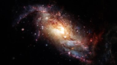 Spiral galaksinin yaratıcı arka planı. Bu görüntünün elementleri NASA tarafından desteklenmektedir.