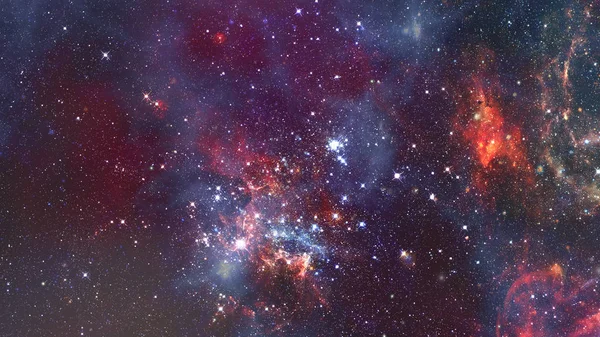 Kozmik galaksi arka planında nebula var. Bu görüntünün elementleri NASA tarafından desteklenmektedir. — Stok fotoğraf