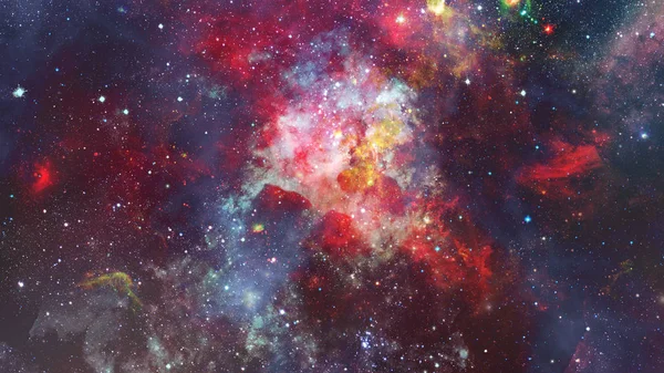 Ljusa massiva stjärnor i nebulosan. Delar av denna bild tillhandahålls av NASA. — Stockfoto