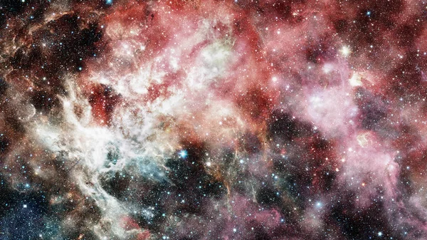 Galaksi ve Nebula. Soyut alan arkaplanı. — Stok fotoğraf