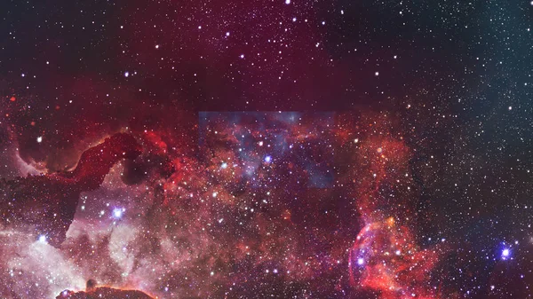 Universum gevuld met sterren, nevels en sterrenstelsels. — Stockfoto