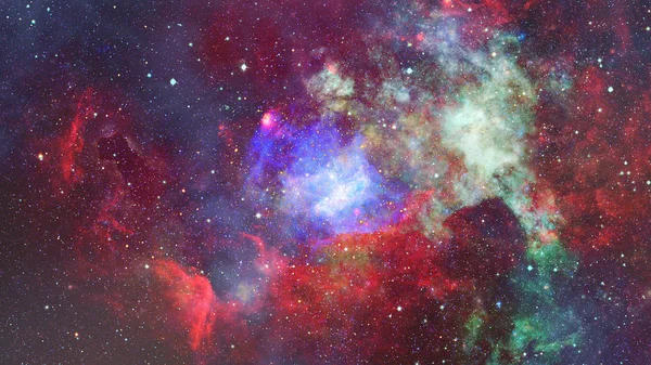 Nebulosa och stjärnor i yttre rymden. Delar av denna bild tillhandahålls av NASA. — Stockfoto