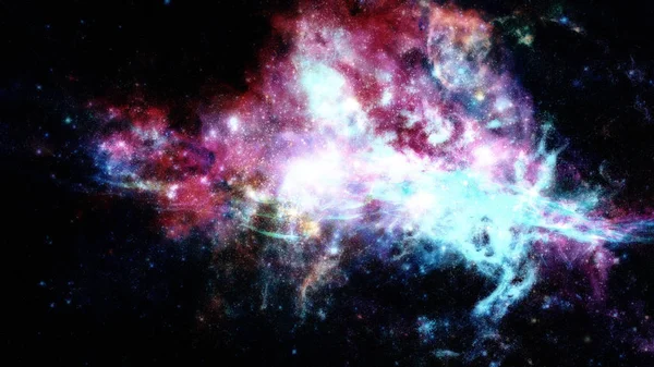 Nebula and galaxies in space. Elements of this image furnished by NASA. — Stock Photo, Image