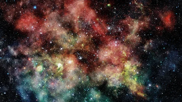 Paysage d'amas d'étoiles dans l'espace. Éléments de cette image fournis par la NASA. — Photo