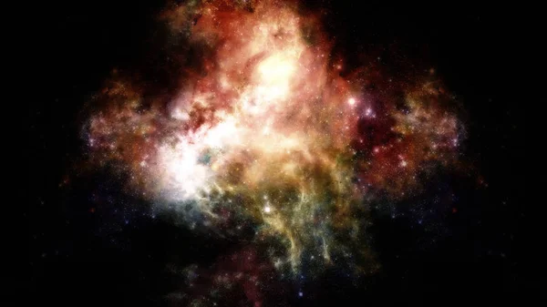 Mlhovina a hvězdy v hlubokém vesmíru, tajemný vesmír. — Stock fotografie