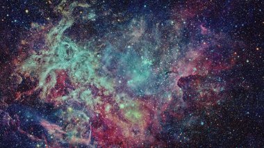 Güzel nebula ve galaksi. Bu görüntünün elementleri NASA tarafından desteklenmektedir