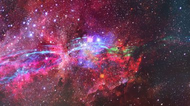 Evren yıldız, nebula ve galaksiyle dolu..