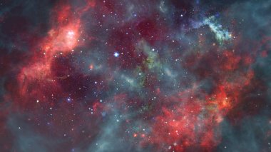 Derin uzayda nebulanın görüntüsü. Bu görüntünün elementleri NASA tarafından desteklenmektedir.