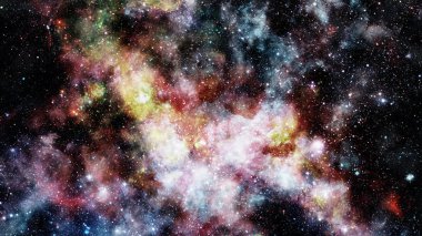 Patlama süpernovası. Parlak Nebula. Bu görüntünün elementleri NASA tarafından desteklenmektedir