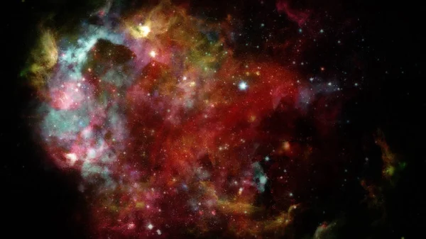 Nebula and stars in deep space, mysterious universe. — Stock Photo, Image