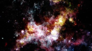 Patlama süpernovası. Parlak Nebula. Bu görüntünün elementleri NASA tarafından desteklenmektedir