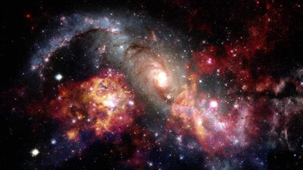 Galáxia espiral no espaço. Elementos desta imagem fornecidos pela NASA. — Fotografia de Stock