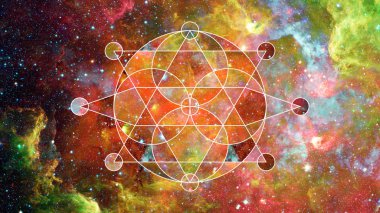 Soyut hipster geometrik arka plan. Nasa tarafından döşenmiş bu görüntü unsurları.