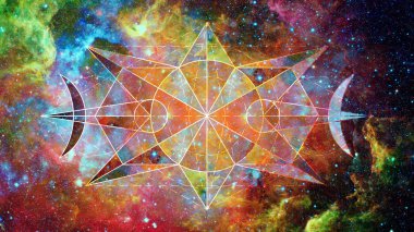 Soyut hipster geometrik arka plan. Nasa tarafından döşenmiş bu görüntü unsurları.